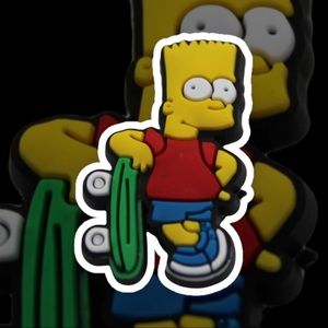 Bart Simpson W/ Skateboard Croc Jibbitz